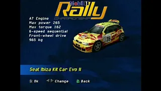 Mobil 1 Rally Championship PS1 - All Cars List