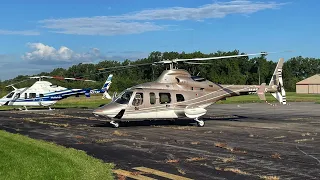 Helicopter Departure in a Bell 430 (Master Warning and Caution)