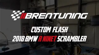 BMW R nineT with Custom BrenTuning Flash on the Dyno