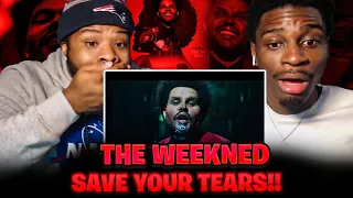 BabanTheKidd FIRST TIME reacting to The Weeknd- Save your Tears!! The Weeknd has a gun??