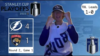 Tampa Bay Lightning Fan REACTS to Round 2, Game 1 vs. Panthers | 2022 Stanley Cup Playoffs