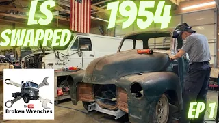 LS swapped 1954 Chevy 3100. Intro to a cool project. ep1.