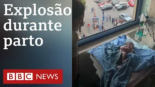 Megaexplosão interrompe parto em hospital de Beirute