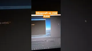 Minecraft on 2GB RAM Laptop #shorts