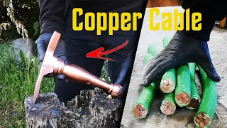 Copper Brick Hammer Made from Copper Wire
