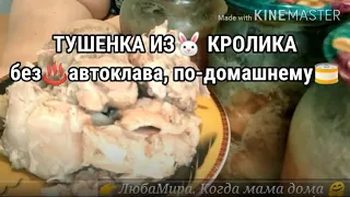 ТУШЕНКА ИЗ КРОЛИКА🐰Без автоклава. По-домашнему🤗