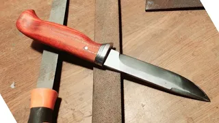 Como hacer un cuchillo con una lima vieja.