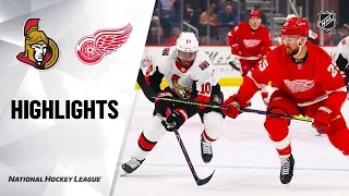 NHL Highlights | Senators @ Red Wings 1/10/20