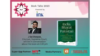 J. Sai Deepak talks about his book 'India, Bharat and Pakistan' | PLF Book Talks 2023