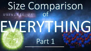 EVERYTHING Size Comparison 2021 (Part 1) [Subatomic Particles] 3D 4K 60FPS