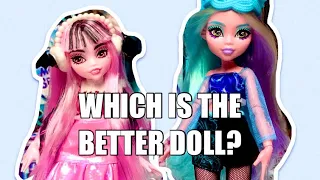 DRACULAURA VS LAGOONA - Who is better? Monster High Fearidescent Skulltimate Secrets Series 2 REVIEW