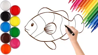 How to DRAW A FISH EASY Step by Step