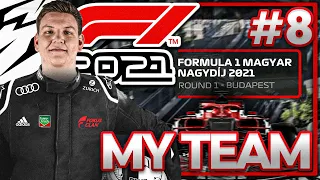 F1 2021 My Team Karriere Rennen in Ungarn - Wir und die Curbs