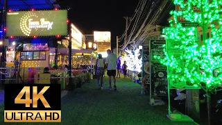 Pattaya 4K Walk Soi Bua Khao, Treetown, Soi Lengkee,  from Pattaya Tai Road.2021 Mar 29th.