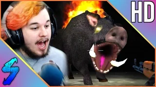 SCARIEST PIG EVER!! | Blood and Bacon Gameplay w/ Sam Nugget [#1]