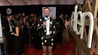 Andy Zenor Hits the 2017 AMAs Red Carpet