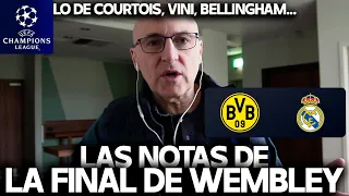 VINICIUS, CARVAJAL, COURTOIS, KOBEL.. NOTAS DEL BORUSSIA DORTMUND 0-2 REAL MADRID | CHAMPIONS LEAGUE