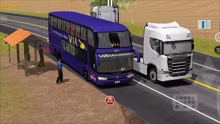 💥INCREIBLE CONDUCIMOS BUS MARCOPOLO G6 1800 | Empresa TRANSPORTES VIA | world bus driving simulador💥