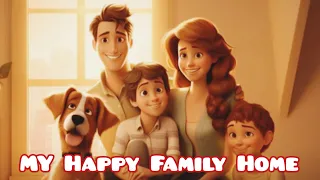 Improve Speaking English | My Happy Family Home | Listen and Practice