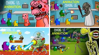 Among Us Animation 8 | Granny, Siren Head, Piggy, Plants vs Zombies | 어몽어스 좀비 애니메이션