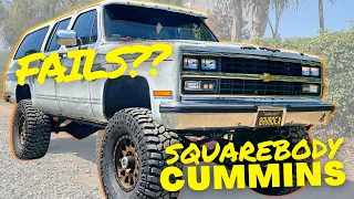 Everything WRONG with my Cummins powered Squarebody Suburban!