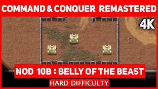 Command & Conquer Remastered 4K - Nod Mission 10 B - Belly Of The Beast - Hard Difficulty