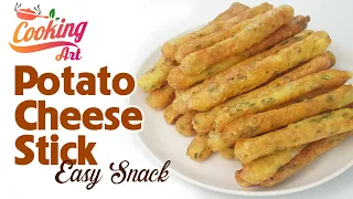 An Easy and Yummy Snack for Kids - Potato cheese Stick