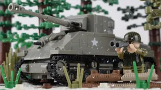 Lego WW2 - The Battle of the Bulge Part 2 - Tank Battle Stop Motion