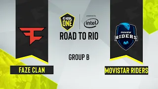 CS:GO - Movistar Riders vs. FaZe Clan [Mirage] Map 2 - ESL One: Road to Rio - Group B - EU