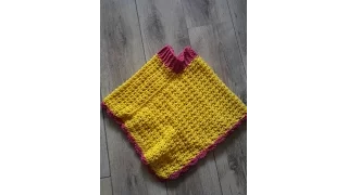 Child poncho - Crochet - Tutorial -  English