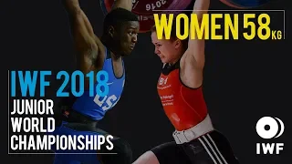 Women's 58kg A Part I | IWF Junior World Championships 2018