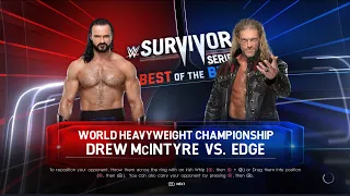 Edge vs. Drew McIntyre World Heavyweight Championship Match Survivor Series