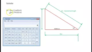 Pitched roof calculations. Part 2 - Calculations