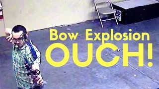 💥TRAGIC Bow Failure Video - Archery Range Security Camera Footage💥