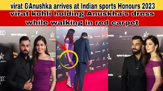 Virat Kohli & Anushka Sharma arrives at indian sports Honours 2023 #honours2023 #redcarpet