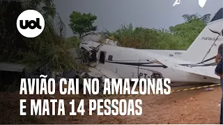 Avião cai no Amazonas: vídeo mostra como ficou aeronave após acidente em Barcelos