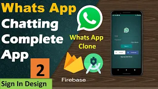 2. WhatsApp Clone  - Sign In Design