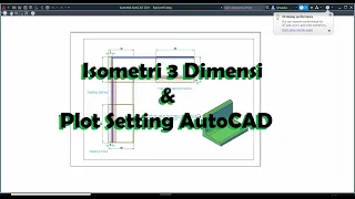 Isometri 3D Profil Baja Siku L dan Plot Setting di AutoCAD