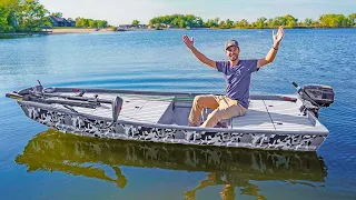 I BUILT AN EPIC MINI BASS BOAT! (Amazon electric motor)