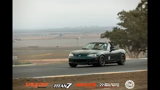 100whp Miata catches C6 Corvette 10 times in two laps @ Sonoma Raceway