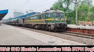 WAG 9HC Locomotive | Bogie Tank Petrol & Naphtha (BTPN) is a Bogie Tank wagon for loading Petrol etc