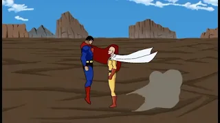 SAITAMA VS SUPERMAN Animation | Who Will Win ? | DC VS ONE PUNCH MAN