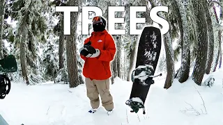 Feeling Good Snowboarding in the Trees