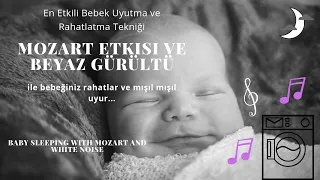 Beyaz Gürültü Mozart Etkisi♫En etkili bebek rahatlatma tekniği,1 saat %100 uyuma ve rahatlama♥