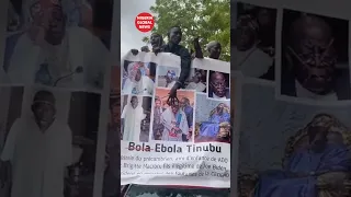 Heavy Protest Against President Tinubu In Niger Republic Calling Him "Ebola Ahmed Tinubu #bolatinubu