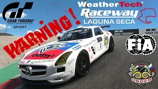 ПОВОРОТ "ШТОПОР" (CORKSCREW) - ЭТО ВСЕГДА ОПАСНО! LAGUNA SECA | Gr4 | GT Sport