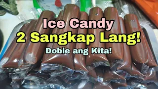 How to make Ice candy Pang Negosyo! 2-Sangkap lang, with costing.