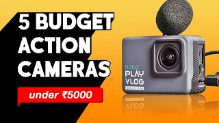 5 Best Action Camera Under 5000 Rs 🔥 Budget 4k Action Camera // Best Action Camera for Vlogging