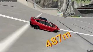 Какая машина пролетит дальше всех в BeamNG Drive?