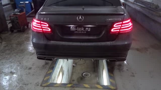 Тюнинг выхлопной системы Mercedes E63 AMG S в кузове W212